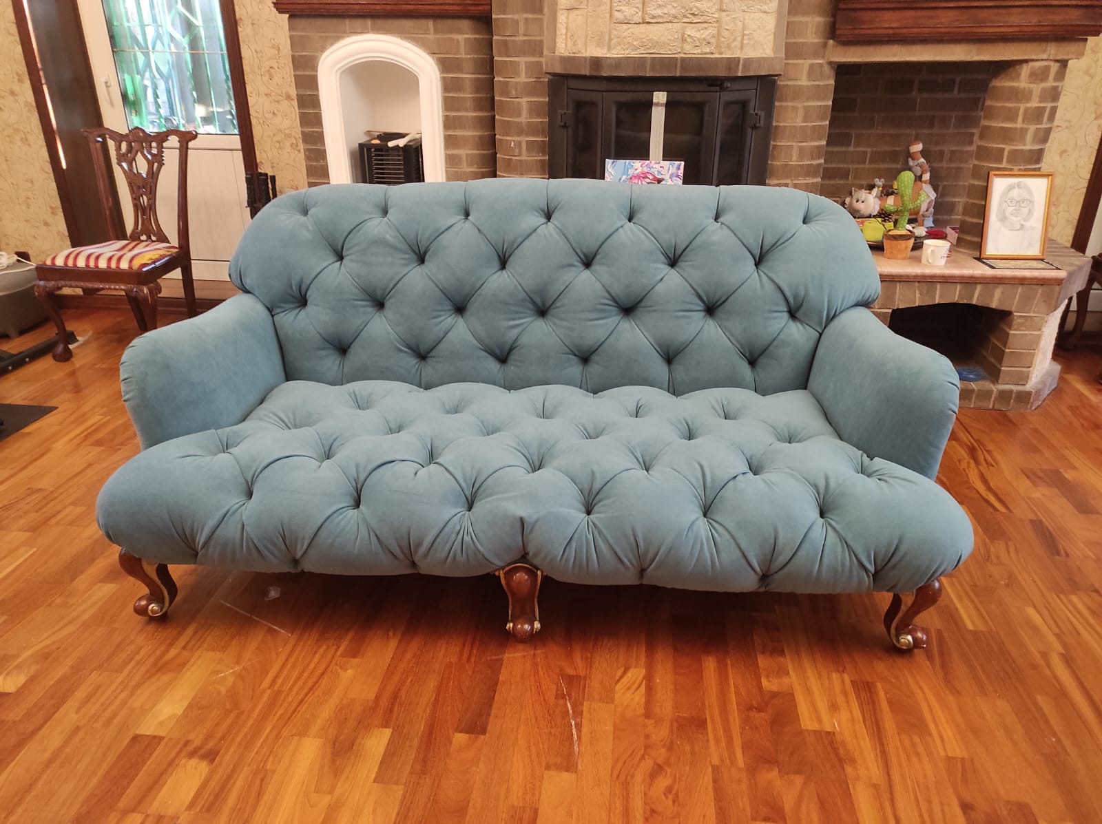 Перетяжка дивана. Ботанический сад